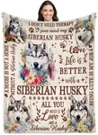 Siberian Husky Flannel Throw Blanket 50"X60" Dog Lovers Women Pet Gifts. Fixed Price $29.56.