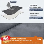 Yofang Outdoor Dog Bed Mat Grey Large Waterproof Anti-slip 36"X25". Fixed Price $44.99.