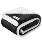 Petami Waterproof Dog Blanket For Couch, Large 60X40, Pee Sherpa Fleece.... Fixed Price $49.00.