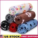 Dog Blanket Set Small Pets 6 Pack Cute Paw Print Fleece Soft Warm Bed Mat Home. Fixed Price $20.40.