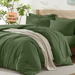 Homelike Moment Twin Comforter Set Sheets Olive Green 5 Piece Bed Bag. Fixed Price $68.72.