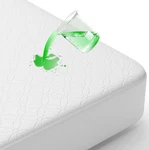 Wzhoufie 100% Waterproof Mattress Protector Soft Cooling (8-18") Full White. Fixed Price $32.99.