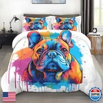 Pamnest Full Comforter Set, Cute Dog Vintage Soft 3 Pc Bedding Kids Teens. Fixed Price $70.91.