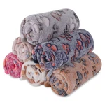 6 Pack Small Dog Blanket, Super Soft Warm Pet Cover Blankets, Paw Print Puppy.... Fixed Price $29.92.