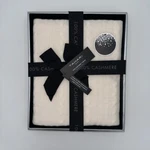 Tahari Cashmere Knit Throw Blanket Ivory Off White Nib. Fixed Price $129.99.