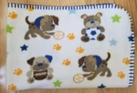 Walmart Garanimals Puppy Dogs With Sports Balls Baby Blanket Fleece Football. Fixed Price $19.95.