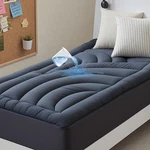 Waterproof Mattress Pad Twin, Quilted Fitted Topper, Five-layers. Fixed Price $53.99.