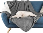 Waterproof Pet Blanket 50X60-INCH Reversible Sherpa Fleece Throw Protects Couc. Fixed Price $50.99.