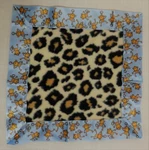 Handmade Baby Mini Pet Security Blanket Cheetah W/ Satin Trim - 12 X. Fixed Price $10.80.