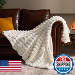 Bedelite Faux Fur Twin Blanket For Couch - Super Soft & Cozy Plush Striped. Fixed Price $80.98.