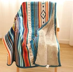 Sherpa Boho Throw Blanket, Super Soft And Cozy Aztec Double-layer Flann. Fixed Price $40.22.
