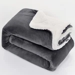 Heavy Thick Sherpa Fleece Throw Twin Queen Soft Reversible Bed Blankets. Fixed Price $22.37.