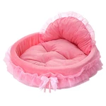 Pink Dog Bed Washable Princess Cat Couch Soft Plush Pet Sofa Nest Mat Snuggle.... Fixed Price $36.45.