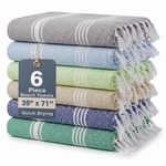 Casa Platino Turkish Beach Towels Set Of 6, 6-PACK, 08: Grass. Fixed Price $55.67.