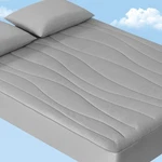 Cooling Mattress Pad Queen 18 Deep Pocket Breathable Gray Elegear Upgraded Stay. Fixed Price $74.99.