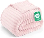 Utopia Bedding Pink Striped Fleece Blanket Twin Size (60X80 Inch),. Fixed Price $23.38.