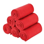 Fleece Throw Blanket 50X60 Bulk Pack Of Red. Fixed Price $54.24.