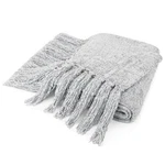 Pavilia Light Gray Chenille Throw Blanket For Couch, Twin Size Bed, Sofa - So.... Fixed Price $43.29.