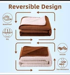 Daysu Waterproof Blanket For Small Dogs - Soft Sherpa Fleece Reversible Pet. Fixed Price $10.00.