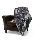 Regal Comfort - Brushed Slate Faux Fur Sherpa Throw Blanket 50"X70". Fixed Price $39.95.