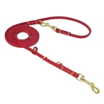 Lwbmg Multi Function Leather Dog Leash - 8FT Genuine X 3/8INCH, Red. Fixed Price $21.90.