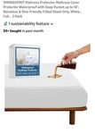 Springspirit Full 2 Pack Mattress Protector. Fixed Price $20.00.