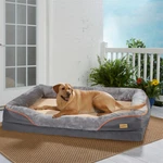 Luxury Pet Couch Cooling Orthopedic Memory Foam Quilted Bolstered Sofa Dog Bed. Fixed Price $89.91.