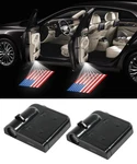 Reswish 2PCS American Flag Door Lights Logo Projector,car Led Red. Fixed Price $16.99.