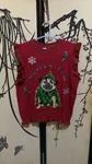 New York Laundry Women Red Christmas Sweater W/pug Dog Design. Fixed Price $38.00.