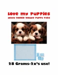 600CT 23X24" Love My Puppies Extra Absorbent Puppy Dog Training Pee Pads 28GR. Fixed Price $139.95.