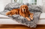 Waterproof Pet Blanket Throw 80 62 Faux Fur Charcoal Grey Large Pupprotector. Fixed Price $179.99.