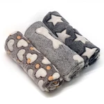 1 Pack 3 Puppy Blankets Super Soft Warm Sleep Mat Grey Cute Print Fluffy Flee.... Fixed Price $37.07.