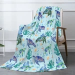 Sea Turtle Throw Blanket - Super Soft Flannel Fleece For Boys Girls K.... Fixed Price $17.33.