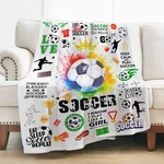 Levens Soccer Blanket Gifts For Girls Boys Soft Cozy Flannel Throw Fo.... Fixed Price $30.34.