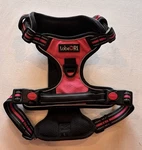 Tobedri No Pull Dog Harness Adjustable Reflective Size Large Pink & Black. Fixed Price $12.99.