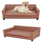 Xxl Large Sized Dog Sofa Couch Raised Calming Bed Leather Lounger Waterproof. Fixed Price $179.91.