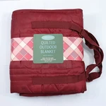 Northpoint Quilted Outdoor Blanket 50X60 Maroon Plaid Water-resistant Picnic New. Fixed Price $22.21.