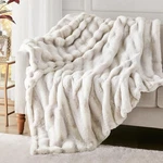 Hyde Lane Ultra Soft Plush Blanket, Fuzzy Faux Rabbit Fur Throws, Luxur.... Fixed Price $67.66.