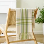 Battilo Home Plaid Throw Blanket, Green Buffalo Check, Couch Bed Decor, Soft, Ac. Fixed Price $57.09.
