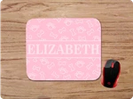 Pink Dog Lovers Print Personalized Name Custom Mouse Pad Home Office Decor. Fixed Price $12.91.
