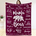 Warmstorey Mama Bear Blanket For Mom Mother Gift From Daughter Son. Fixed Price $43.30.