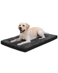 Emslx Large Dog Crate Bed, Washable 35X22 Black Pet Kennel Mat Anti-slip. Fixed Price $28.48.