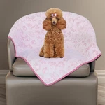 Stuffed Premium Soft Dog Blanket, With Flannel Grey Cute Paw Print, Cat Blank.... Fixed Price $21.86.