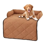 Collections Etc Soft Bolster Pet Bed Protective Couch Cover, Brown. Fixed Price $19.99.