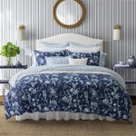 Laura Ashley Comforter Set Full/queen Machine-wash Soft Cotton Blue (7-PIECE). Fixed Price $129.99.