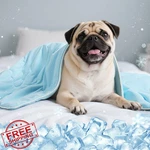 Tivray Cooling Dog Blanket 25"X35" Blue Q-max Cat Summer Quilt. Fixed Price $34.99.