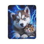 Cozy Pets Fleece Sherpa Blanket, Cute Animal Throw, Gift For Lovers, .... Fixed Price $49.03.