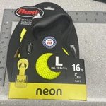 Dog Leash Large Neon 16 Ft Tape Flexi- 110 Pd Max. Fixed Price $21.95.