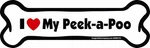 Love My Breed Peekapoo Bone Shaped Pet Magnet For Cars, Fridge & Locker; Remov. Fixed Price $11.99.