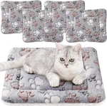 4 Pack Small Animal Dog Cat Bed Mats Reversible Fleece Cozy Washable Lightweight. Fixed Price $34.55.